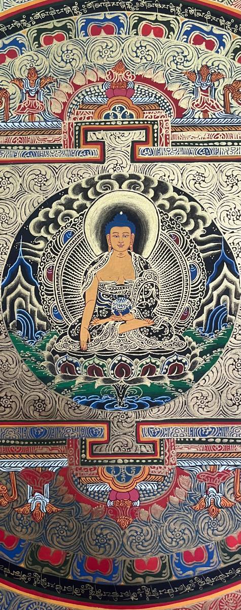 Deity Round Mandala Thangka  - Tibetan Art