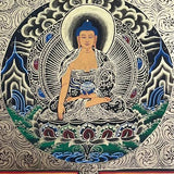 Deity Round Mandala Thangka  - Tibetan Art