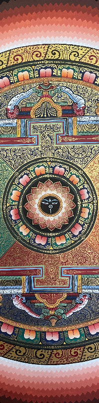 Round Mandala Thangka - Tibetan Painting