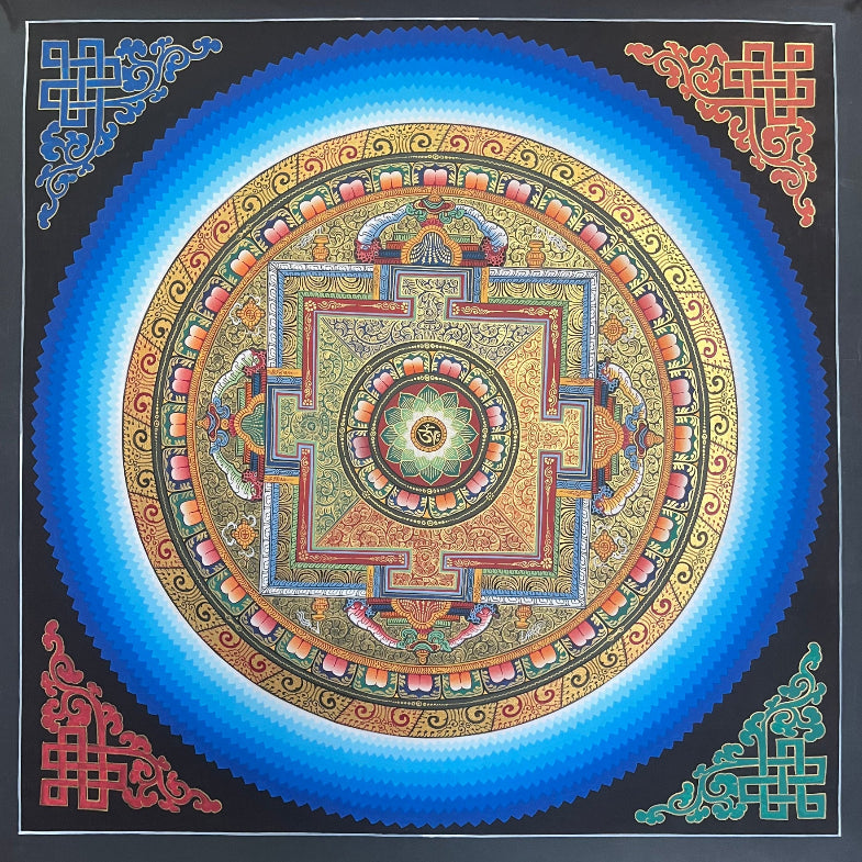 Round Mandala Thangka - Tibetan Painting