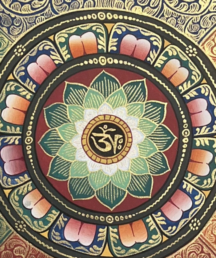 Round Mandala Thangka - Tibetan Painting