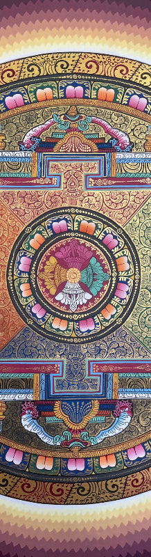 Round Mandala Thangka - Tibetan Painting