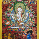 Chengresi Thangka Painting- Three set Bodhisattvas