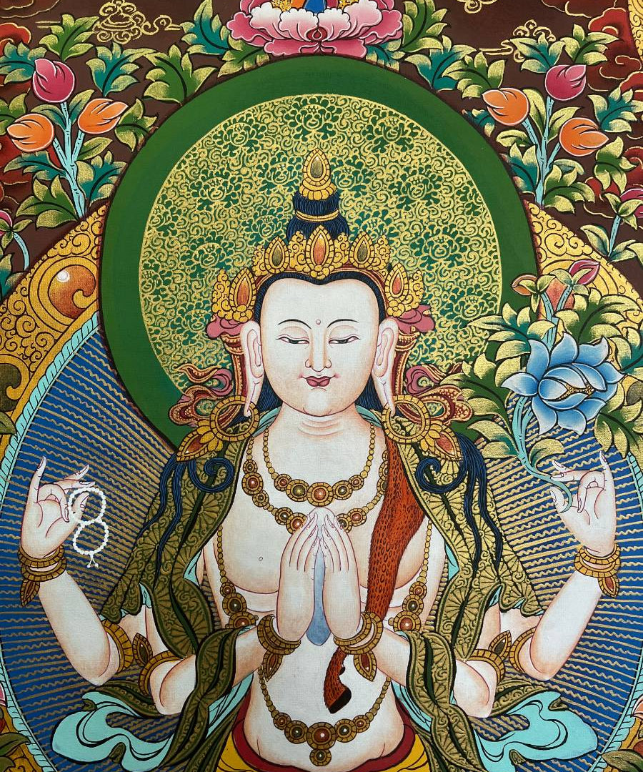 Chengresi Thangka Painting