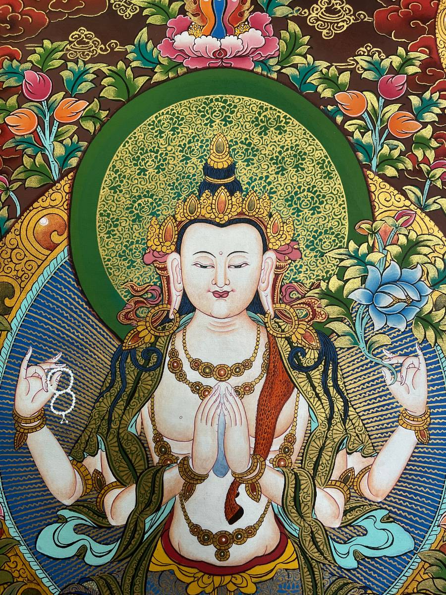 Chengresi Thangka Painting