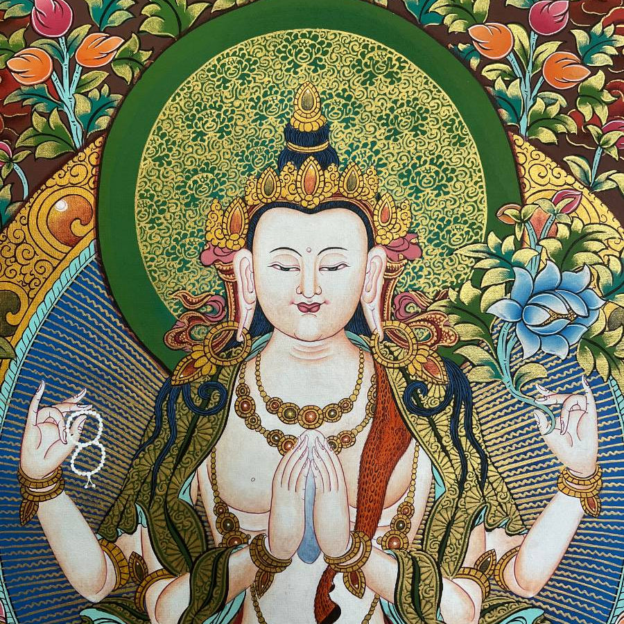 Chengresi Thangka Painting