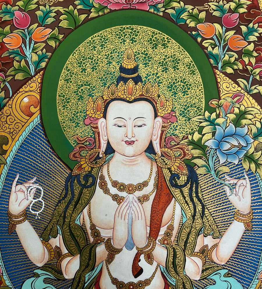 Chengresi Thangka Painting