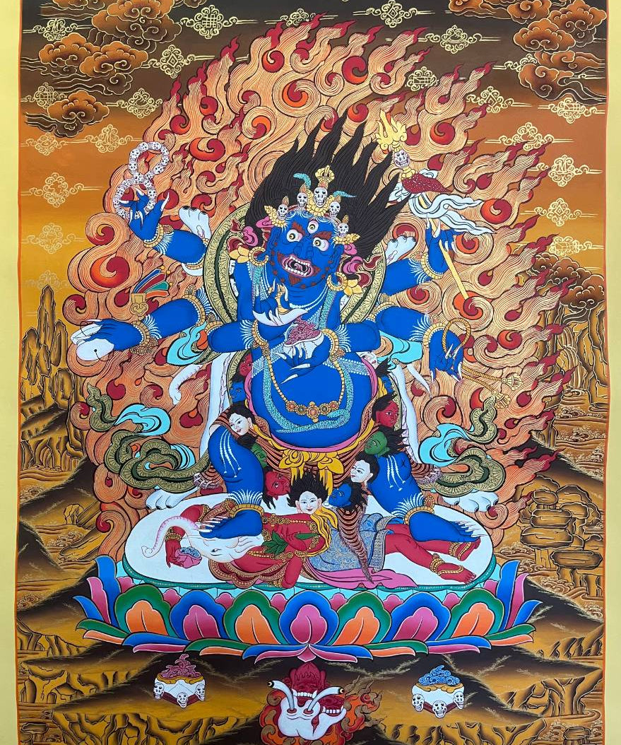 Mahakala Thangka Painting- Wrathful Deity