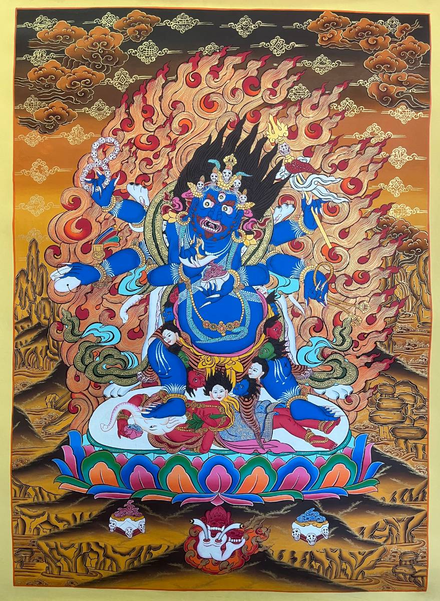 Mahakala Thangka Painting- Wrathful Deity