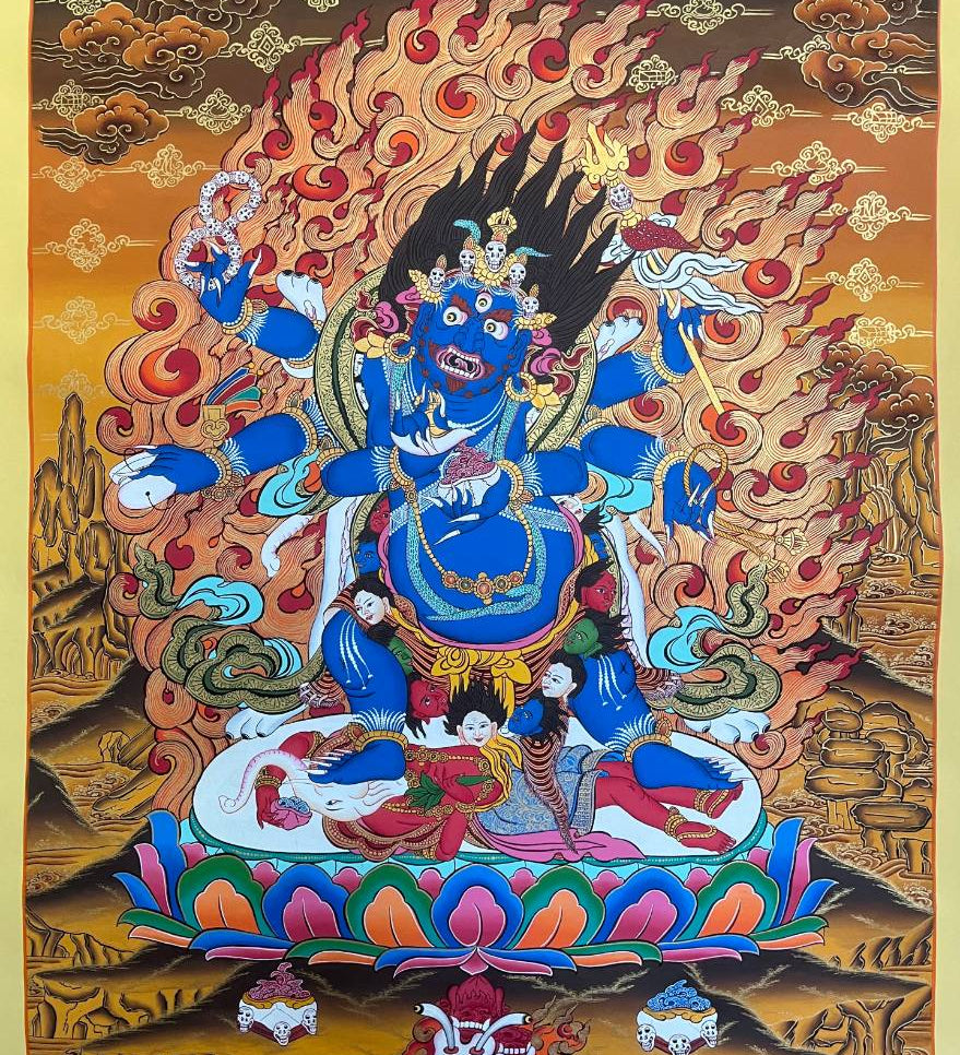 Mahakala Thangka Painting- Wrathful Deity