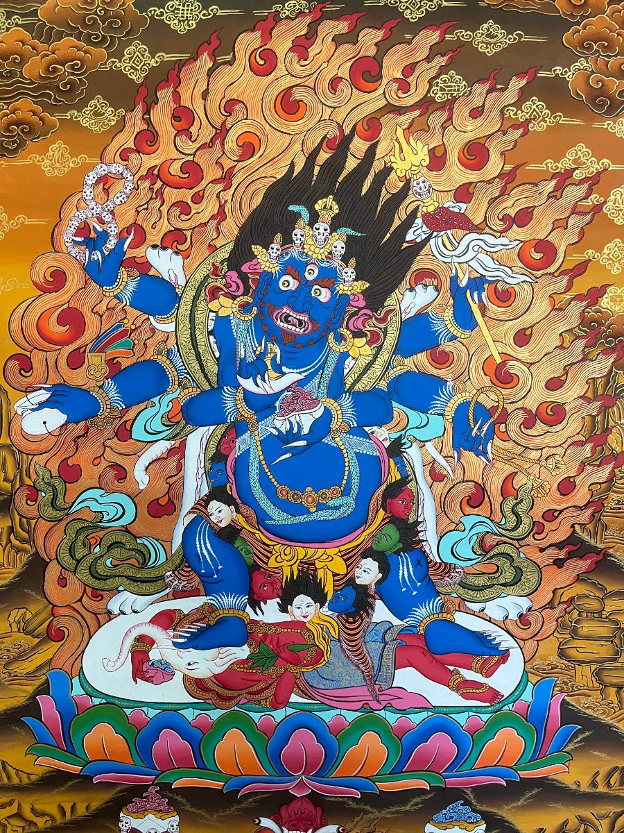 Mahakala Thangka Painting-Wrathful Deity