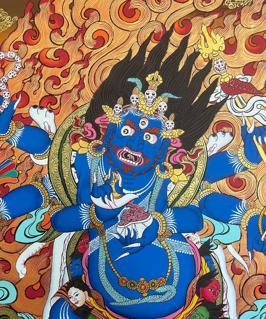 Mahakala Thangka Painting- Wrathful Deity