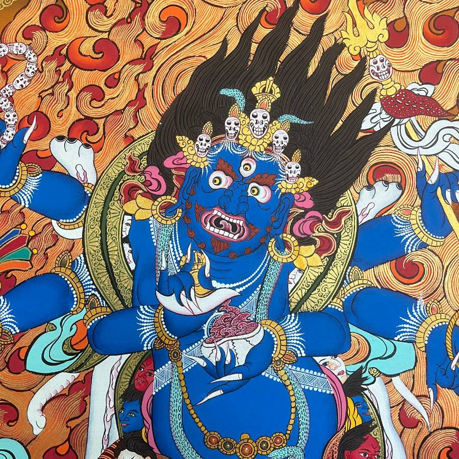 Mahakala Thangka Painting- Wrathful Deity