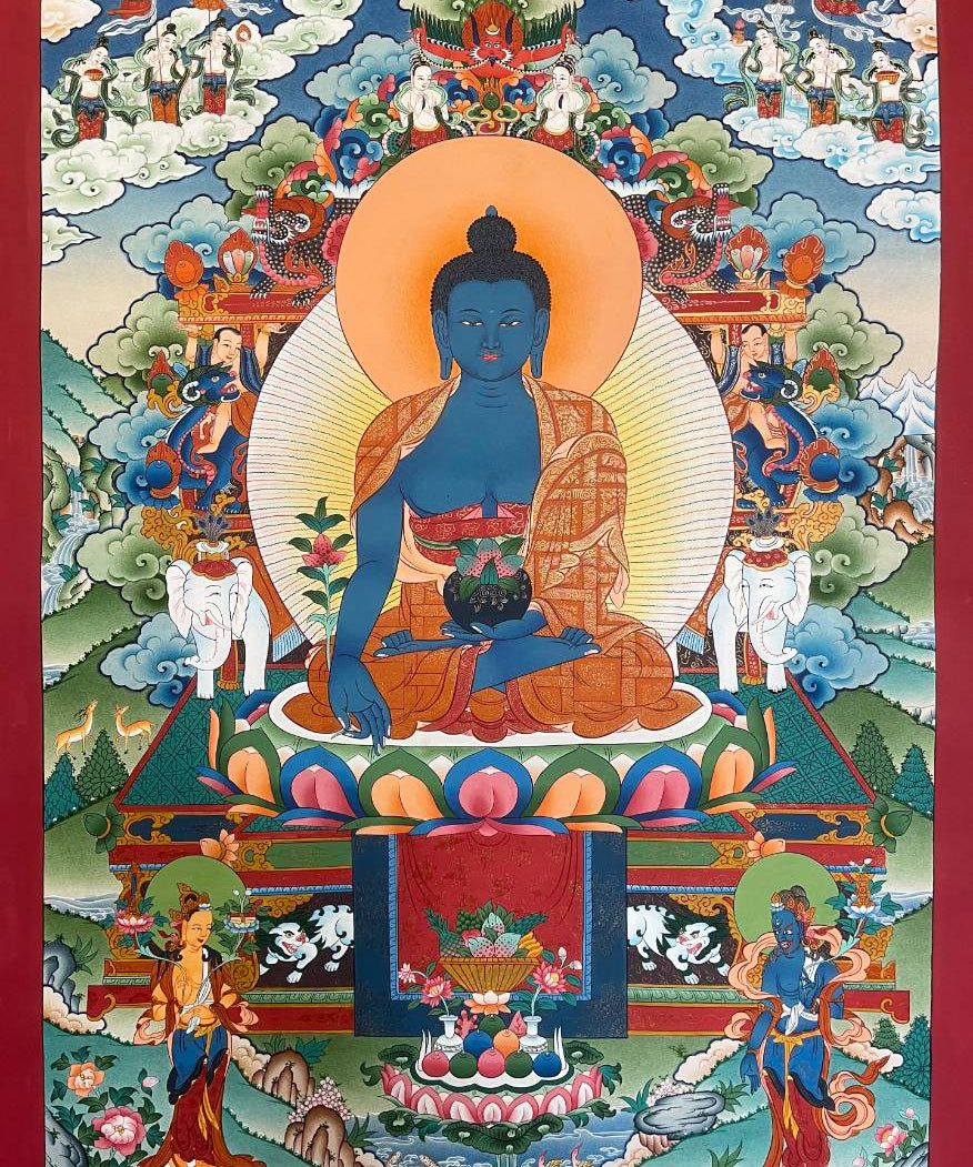 Medicine Buddha Thangka for meditation.