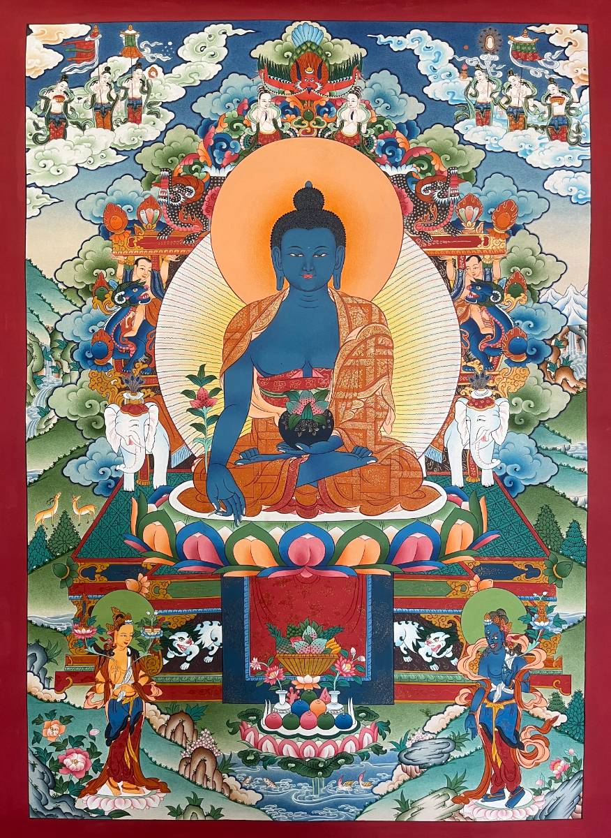 Medicine Buddha Thangka for meditation.