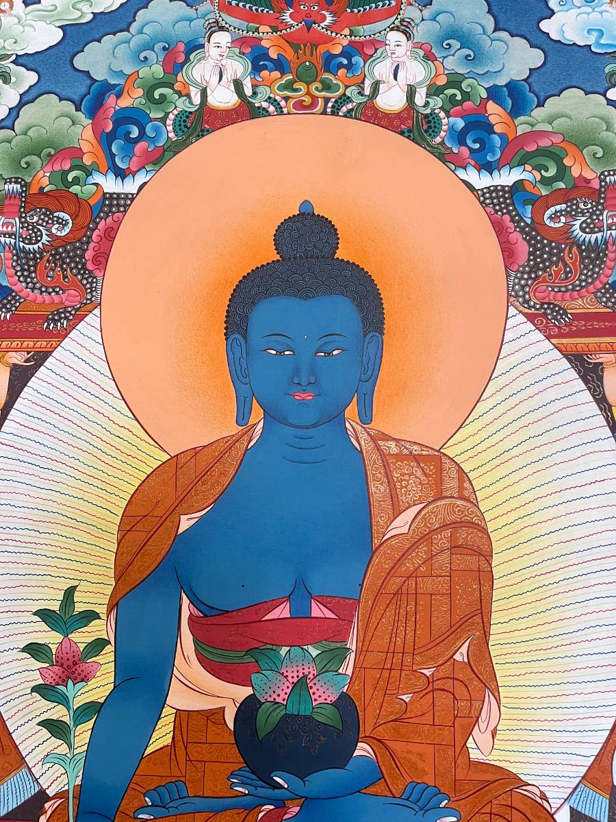 Medicine Buddha Thangka for meditation.