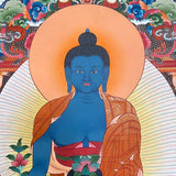 Medicine Buddha Thangka for meditation.