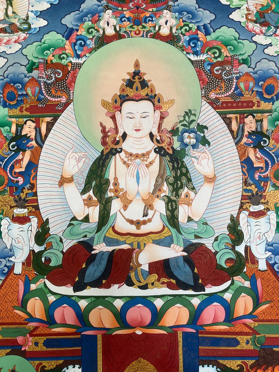 Chengresi Thangka Collection Pieces- Tibetan Painting 