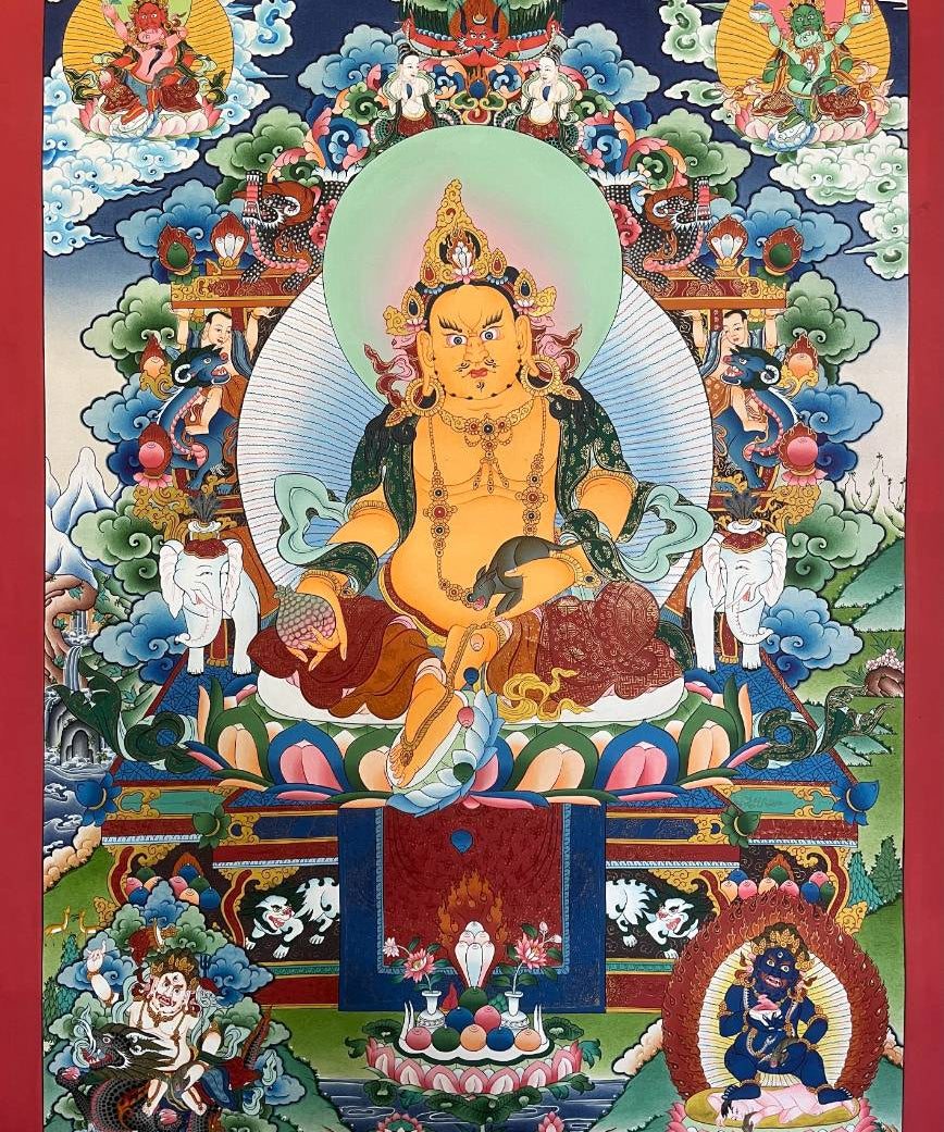 Zambala Thangka Painting - Tibetan Art