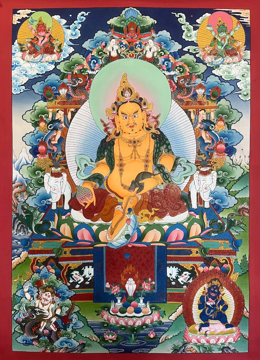 Zambala Thangka Painting - Tibetan Art