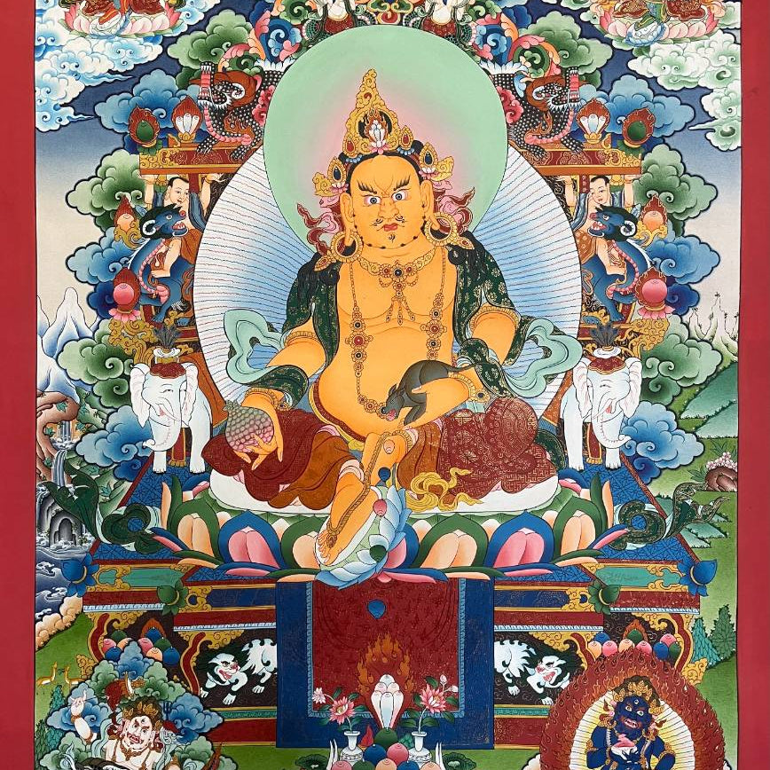 Zambala Thangka Painting - Tibetan Art