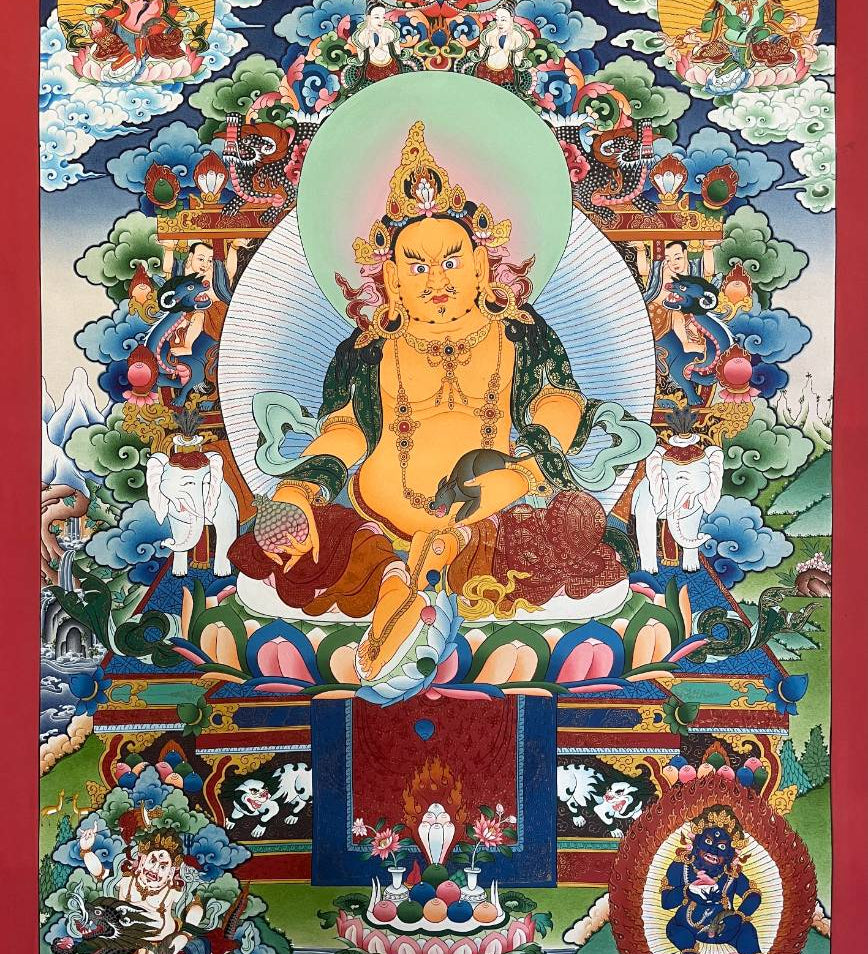 Zambala Thangka Painting - Tibetan Art