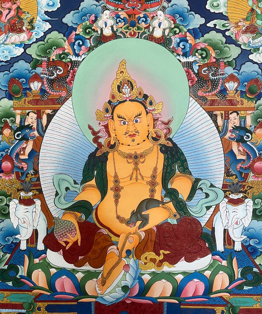 Zambala Thangka Painting - Tibetan Art