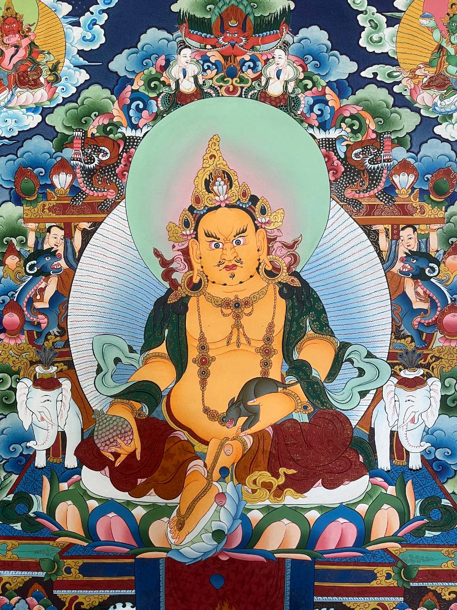 Zambala Thangka Painting - Tibetan Art