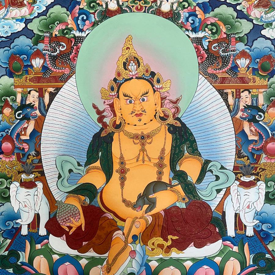 Zambala Thangka Painting - Tibetan Art