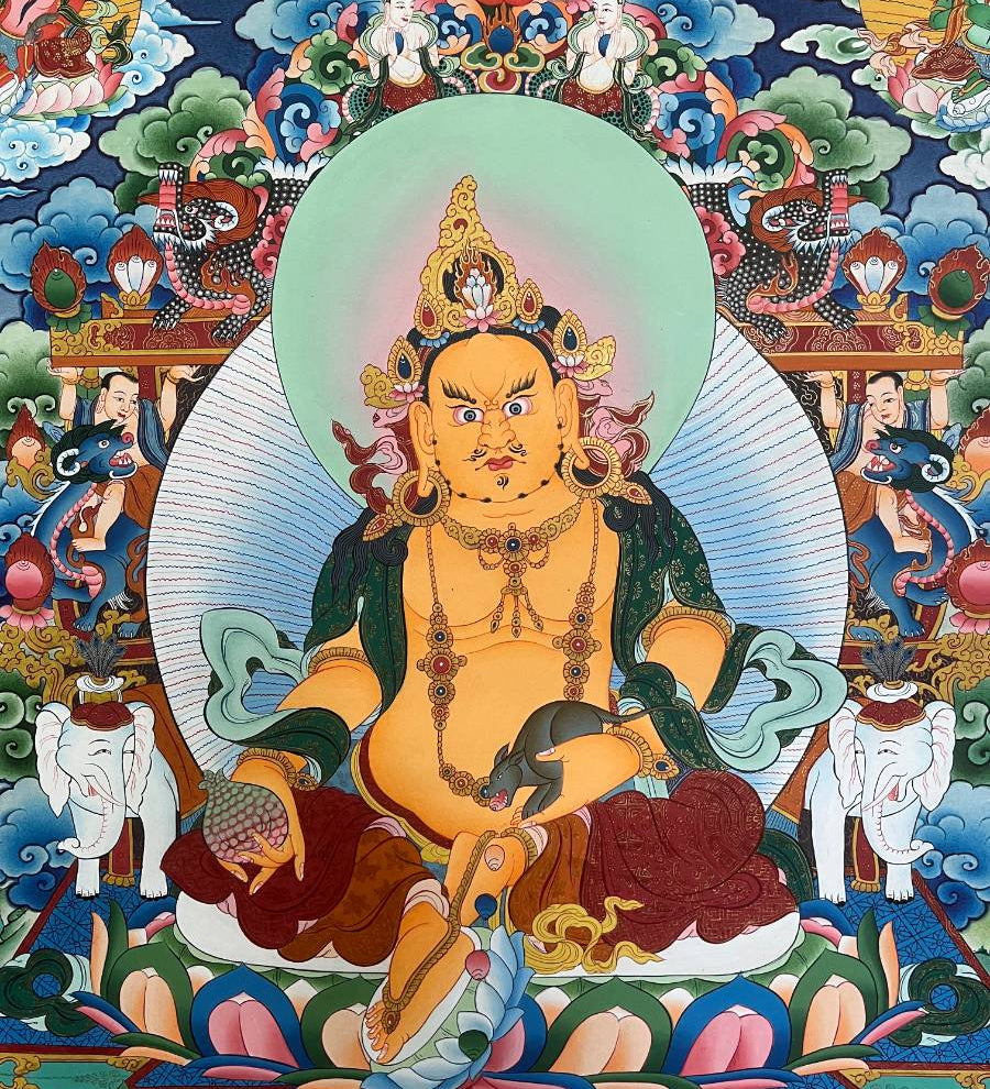 Zambala Thangka Painting - Tibetan Art