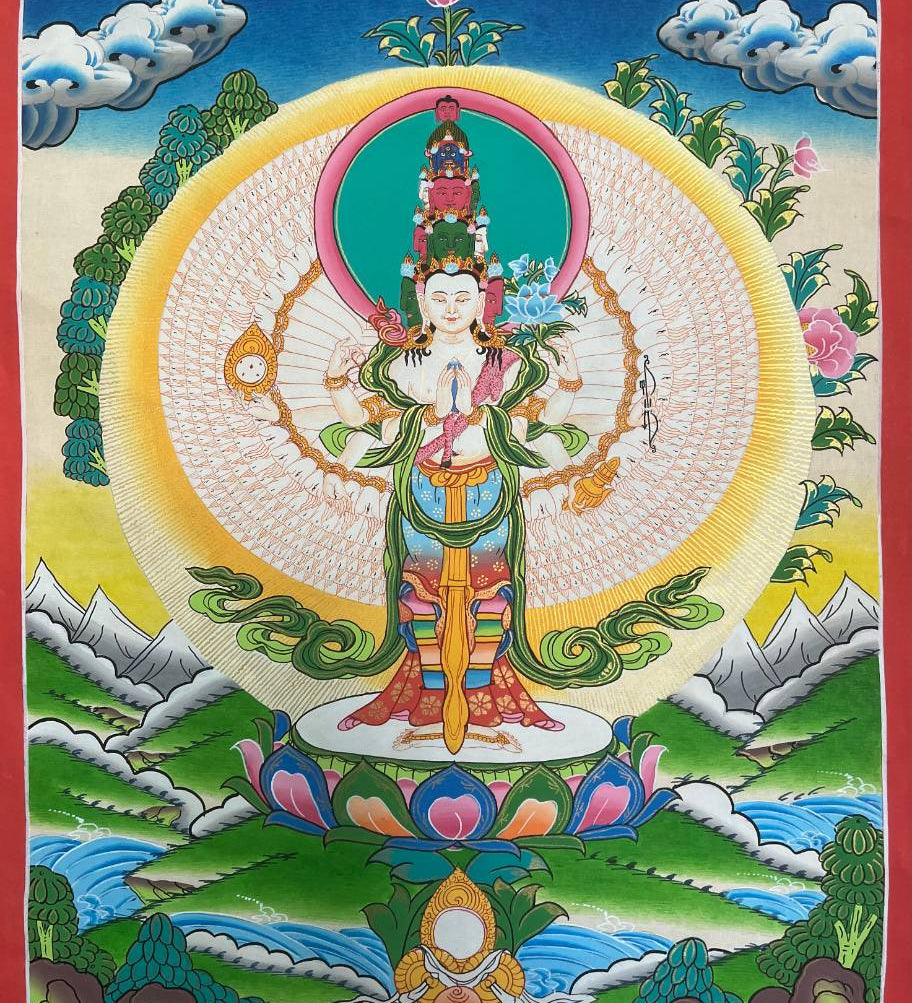 Avalokeshwor Thangka Painting