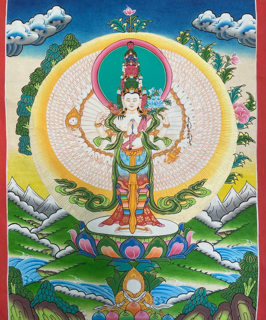 Avalokeshwor Thangka Painting