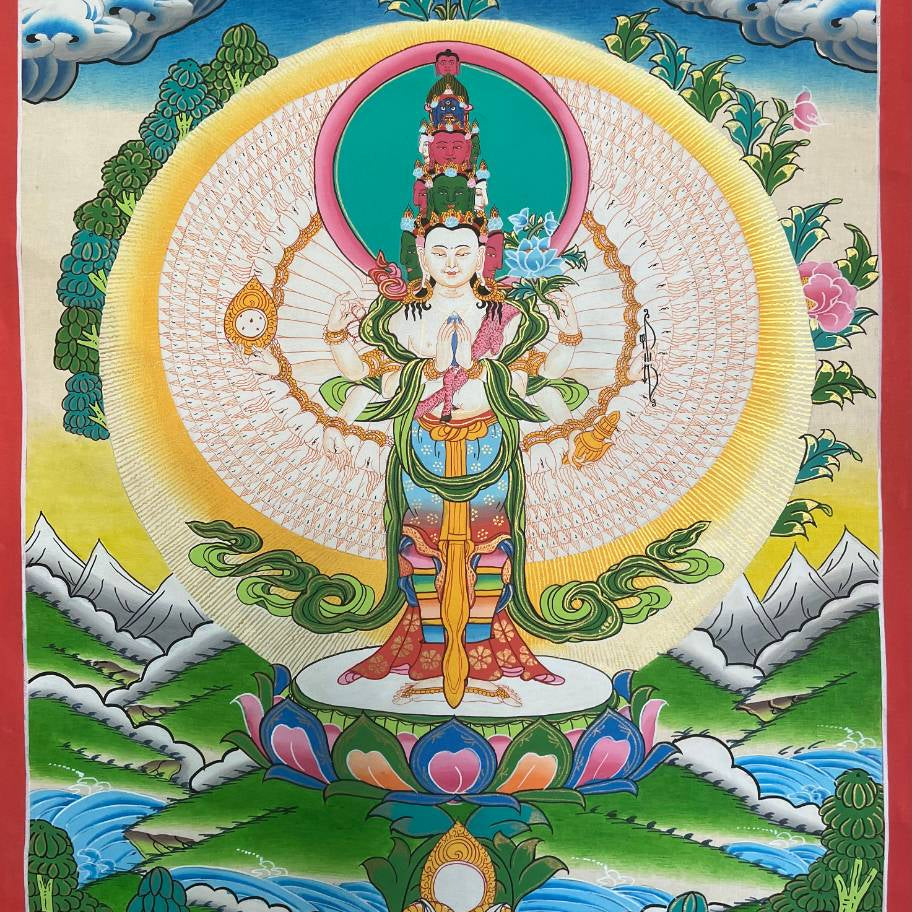 Avalokeshwor Thangka Painting