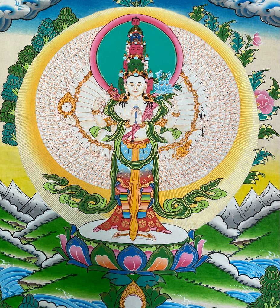 Avalokeshwor Thangka Painting