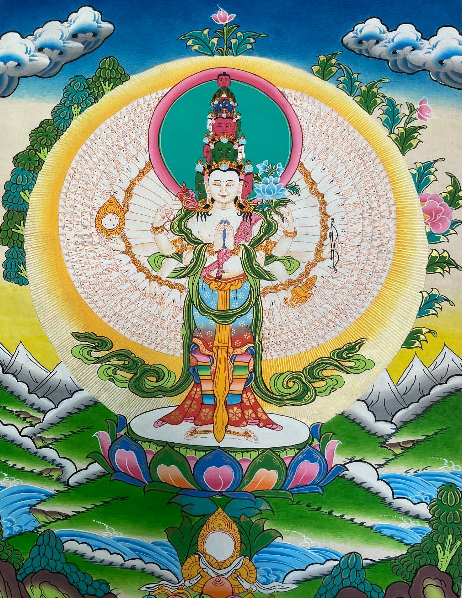 Avalokeshwor Thangka Painting