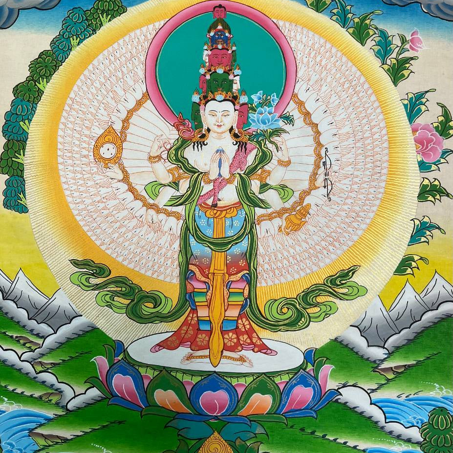 Avalokeshwor Thangka Painting