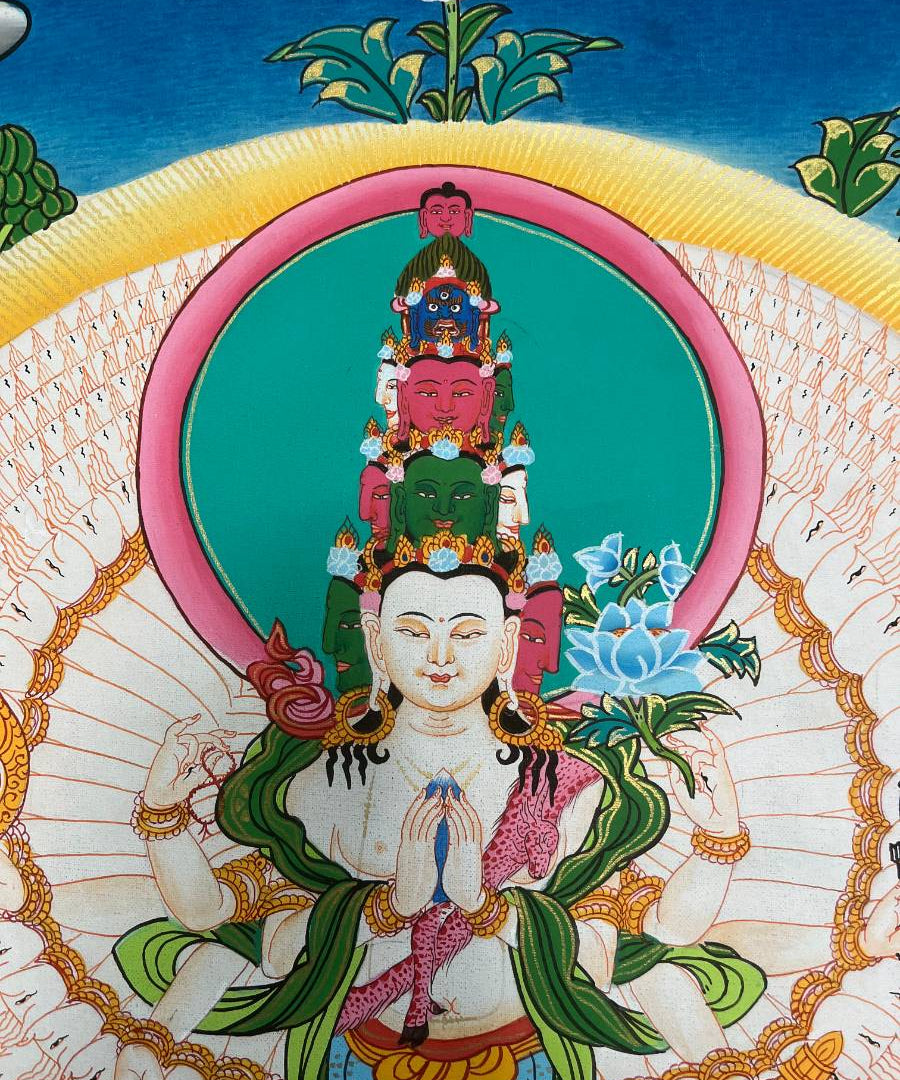 Avalokeshwor Thangka Painting