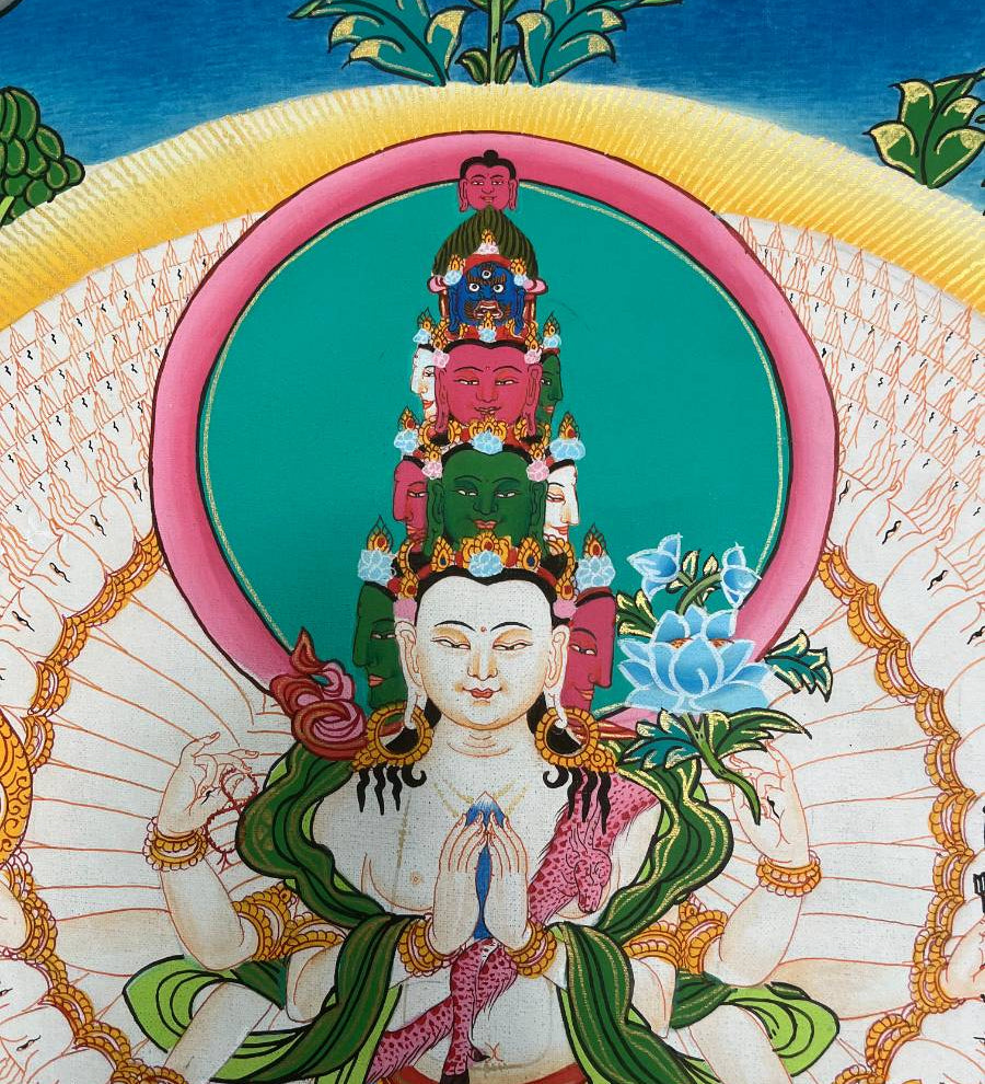 Avalokeshwor Thangka Painting