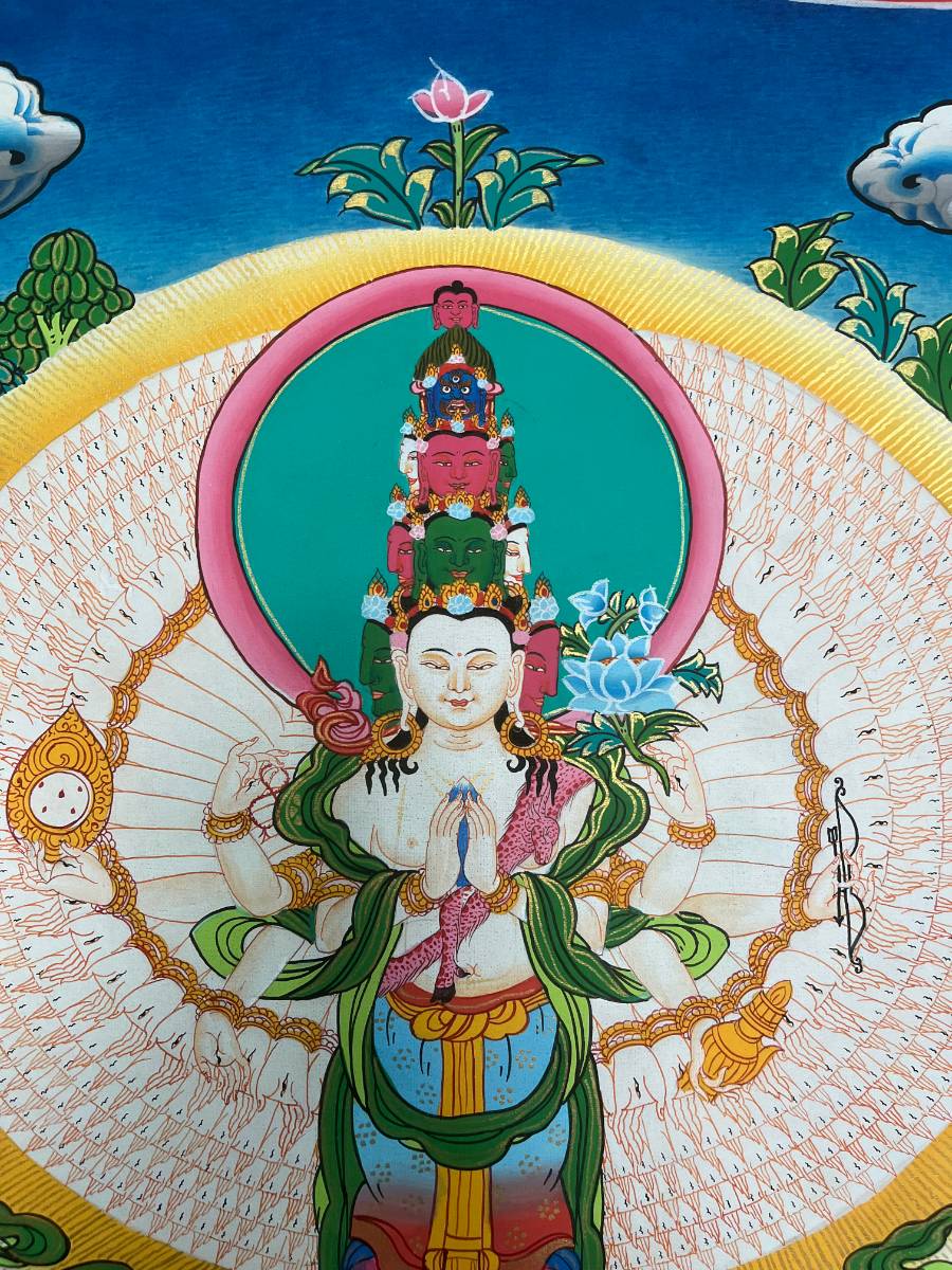 Avalokeshwor Tibetan Thangka Painting