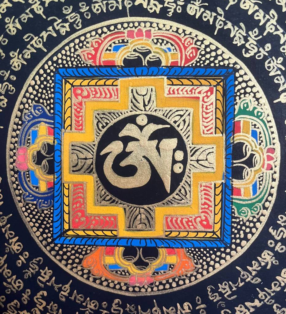 Om Mandala Thangka - Sacred Painting