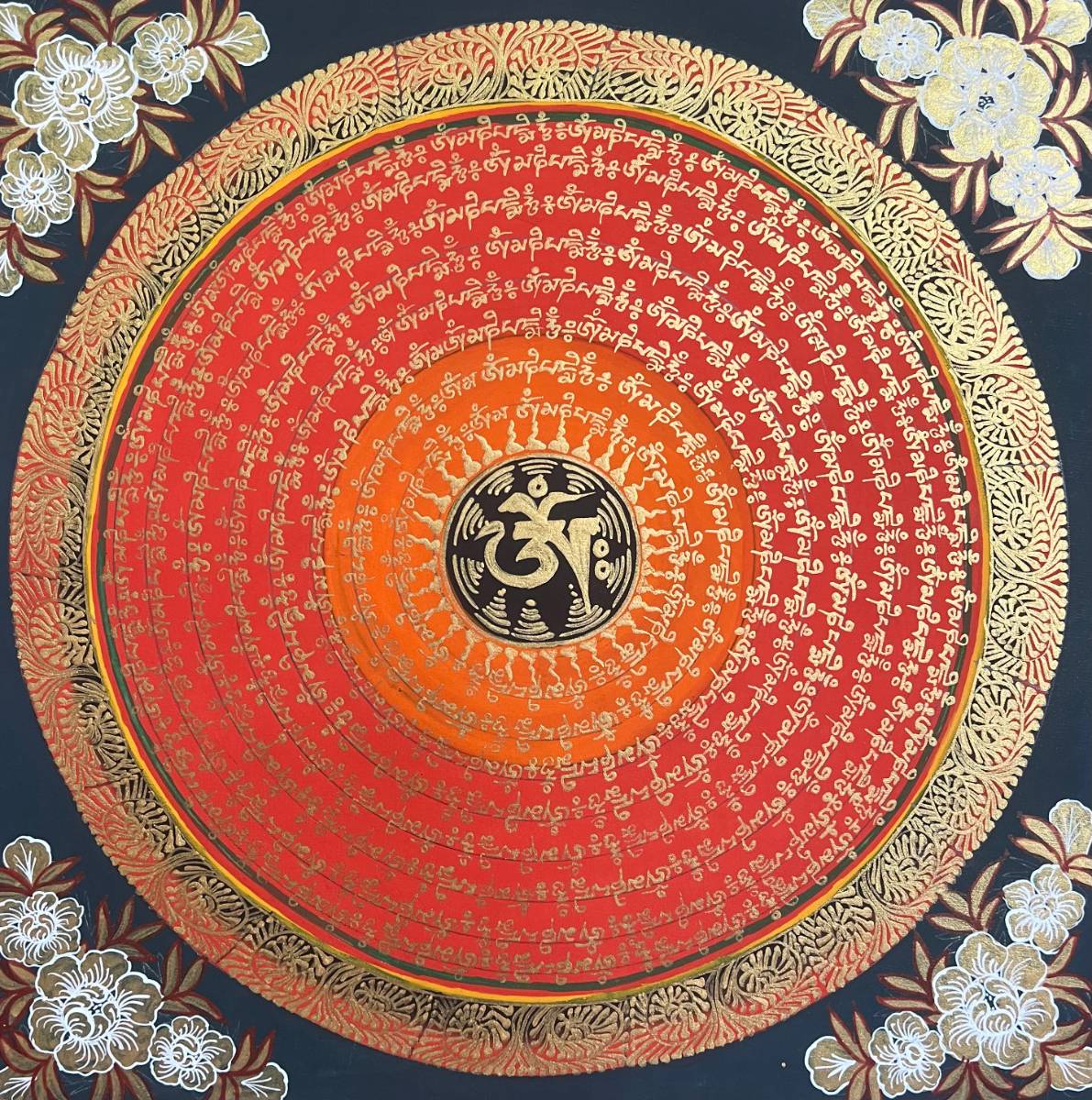 Om Mandala Thangka - Sacred Painting