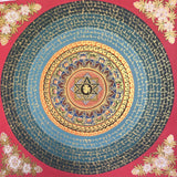 Om Mandala Thangka Painting- Spiritual wall hanging decor
