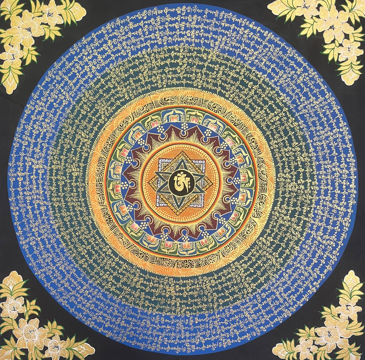 Om Mandala Thangka Painting