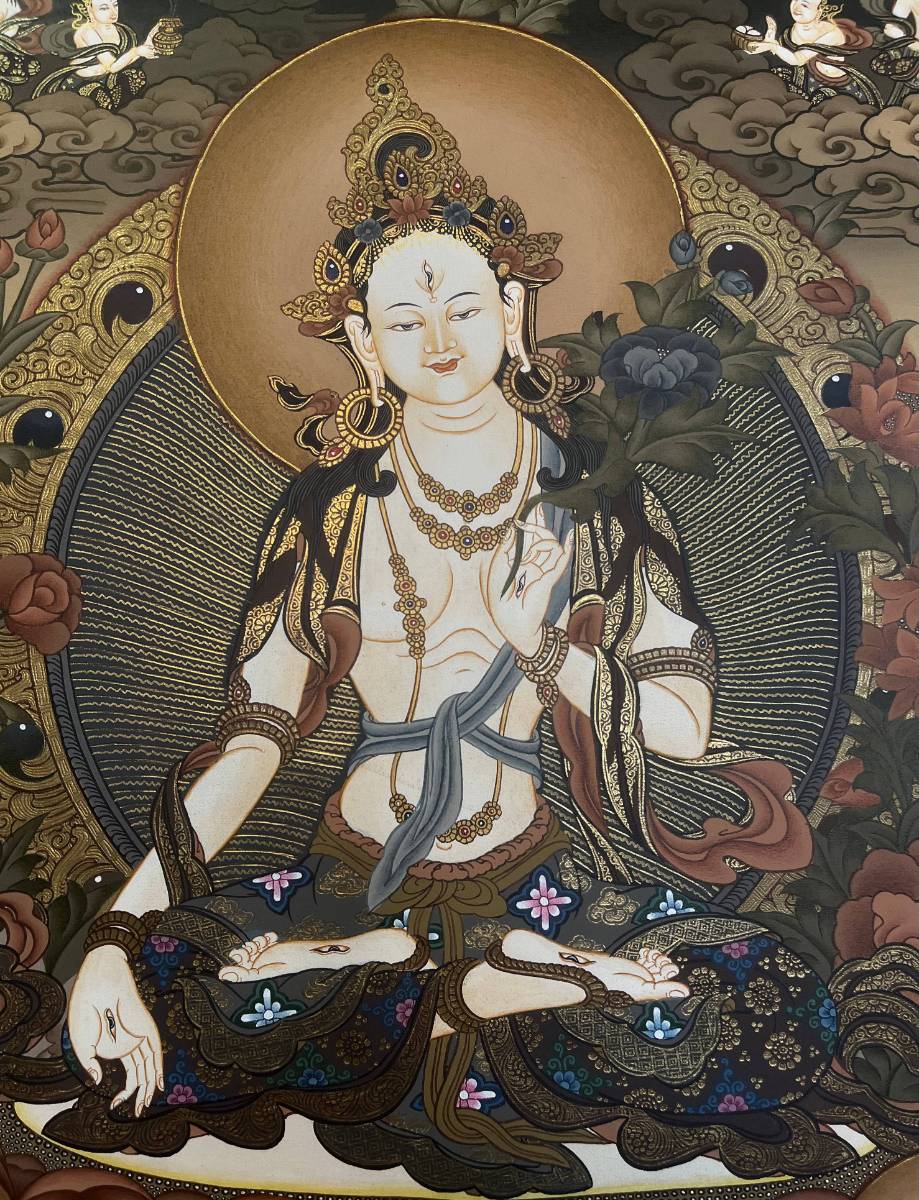 White Tara Thangka Painting