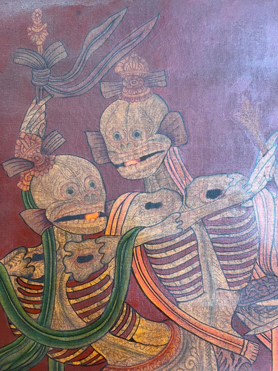 Skeleton Dance Thangka - Tibetan Painting