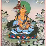 Zambala Thangka Painting - Wealth deity