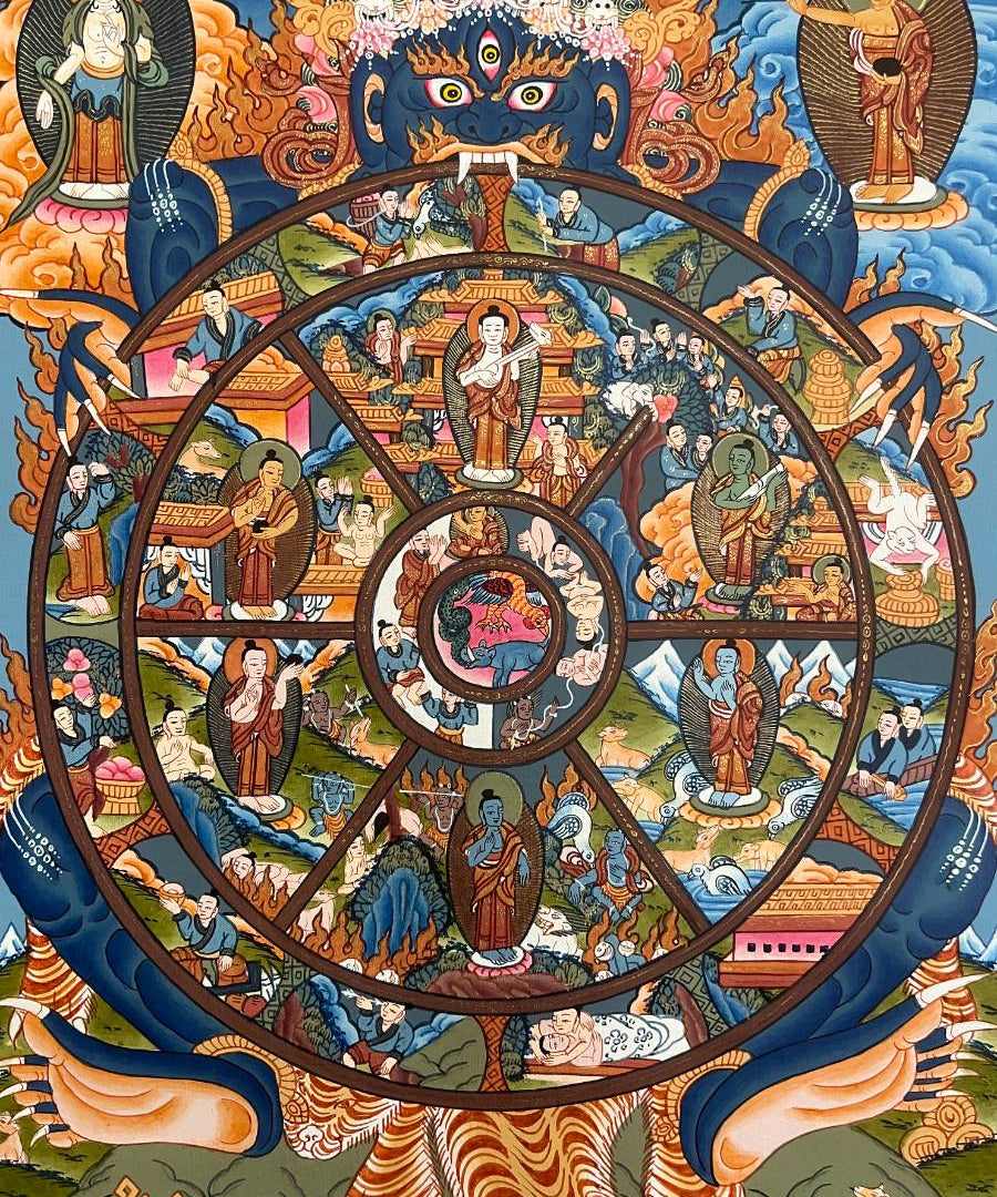 Wheel of Life Thangka Painting