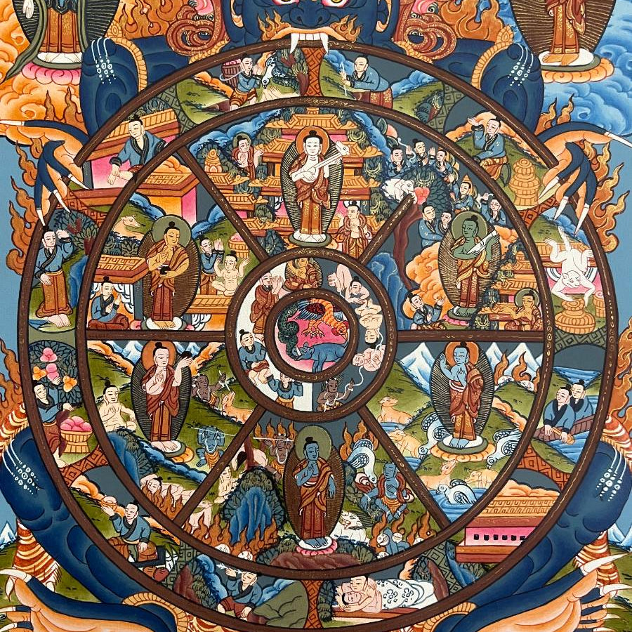 Wheel of Life Thangka Painting