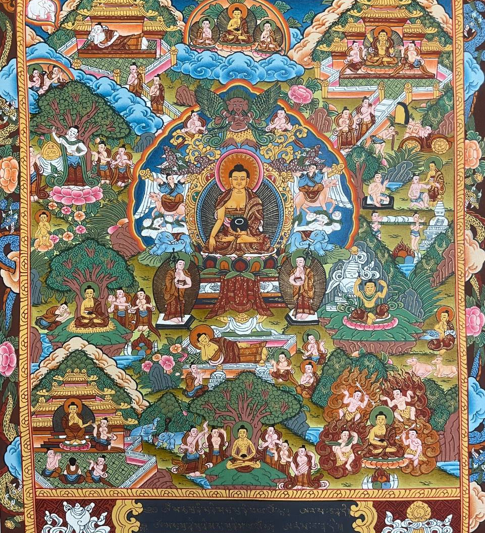 Buddha Life Thangka Painting