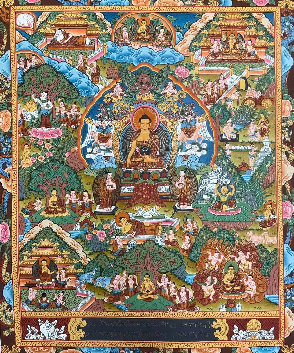 Buddha Life Thangka Painting